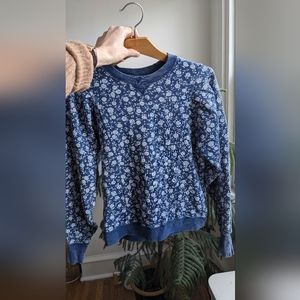 Sezane Floral Sweatshirt